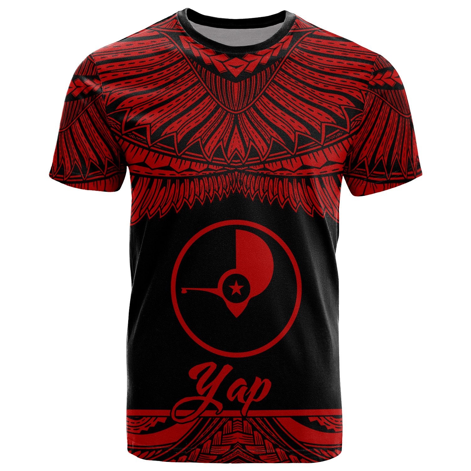 Yap Micronesia Polynesian T Shirt Micronesia Pride Red Version Unisex Red - Polynesian Pride