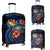 Tonga Polynesian Luggage Cover - Blue Turtle Hibiscus Blue - Polynesian Pride