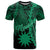 Nauru Polynesian T Shirt Tribal Wave Tattoo Green Unisex Green - Polynesian Pride