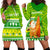 (Custom Personalised) Hawaii Christmas Hoodie Dress Polynesian Mele Kalikimaka Santa Claus LT13 Green - Polynesian Pride