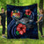 Tonga Polynesian Premium Quilt - Blue Turtle Hibiscus Blue - Polynesian Pride