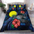 Palau Islands Polynesian Bedding Set - Blue Turtle Hibiscus Blue - Polynesian Pride