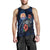 Tahiti Polynesian Men Tank Top - Blue Turtle Hibiscus - Polynesian Pride