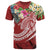 Fiji Polynesian T Shirt Summer Plumeria (Red) Unisex Red - Polynesian Pride