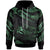 Fiji Hoodie Polynesian Tattoo Green Version Unisex Green - Polynesian Pride