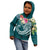 Guam Polynesian Hoodie Summer Plumeria (Turquoise) - Polynesian Pride