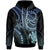 Cook islands Custom Hoodie Blue Turtle Unisex Blue - Polynesian Pride