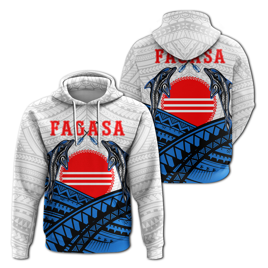 American Samoa Hoodie Fagasa Fealofani Samoa LT12 Blue - Polynesian Pride
