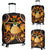 Hawaii Hula Girl Floral Luggage Covers - LT12 Black Luggage Covers - Polynesian Pride