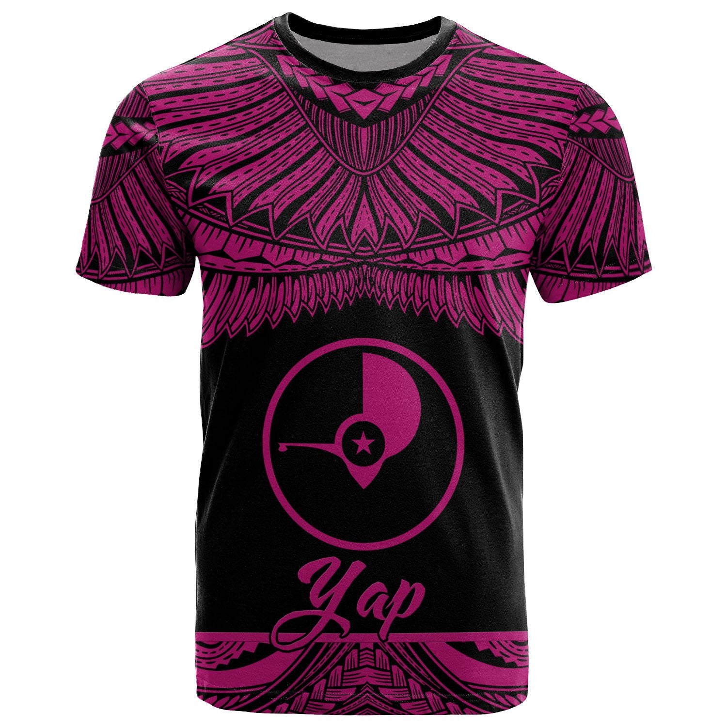 Yap Polynesian T Shirt Yap Pride Pink Version Unisex Pink - Polynesian Pride