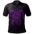 Tahiti Polynesian Polo Shirt Vintage Polynesian Turtle (Purple) Unisex Purple - Polynesian Pride