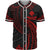 Wallis and Futuna Polynesian Baseball Shirt - Red Tribal Wave Unisex Red - Polynesian Pride