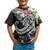 Guam Polynesian T Shirt Summer Plumeria (Black) - Polynesian Pride