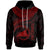 Tokelau Polynesian Hoodie Tokelau Waves (Red) Unisex Red - Polynesian Pride