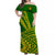 Leone High School Pride Off Shoulder Dress - LT12 Long Dress Green - Polynesian Pride