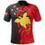 Papua New Guinea Polo Shirt PNG Flag Flame Unisex RED - Polynesian Pride