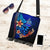 Vanuatu Custom Personalised Boho Handbag - Vintage Tribal Mountain One Style One Size Blue - Polynesian Pride