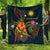 Marshall Islands Polynesian Premium Quilt - Legend of Marshall Islands (Blue) - Polynesian Pride