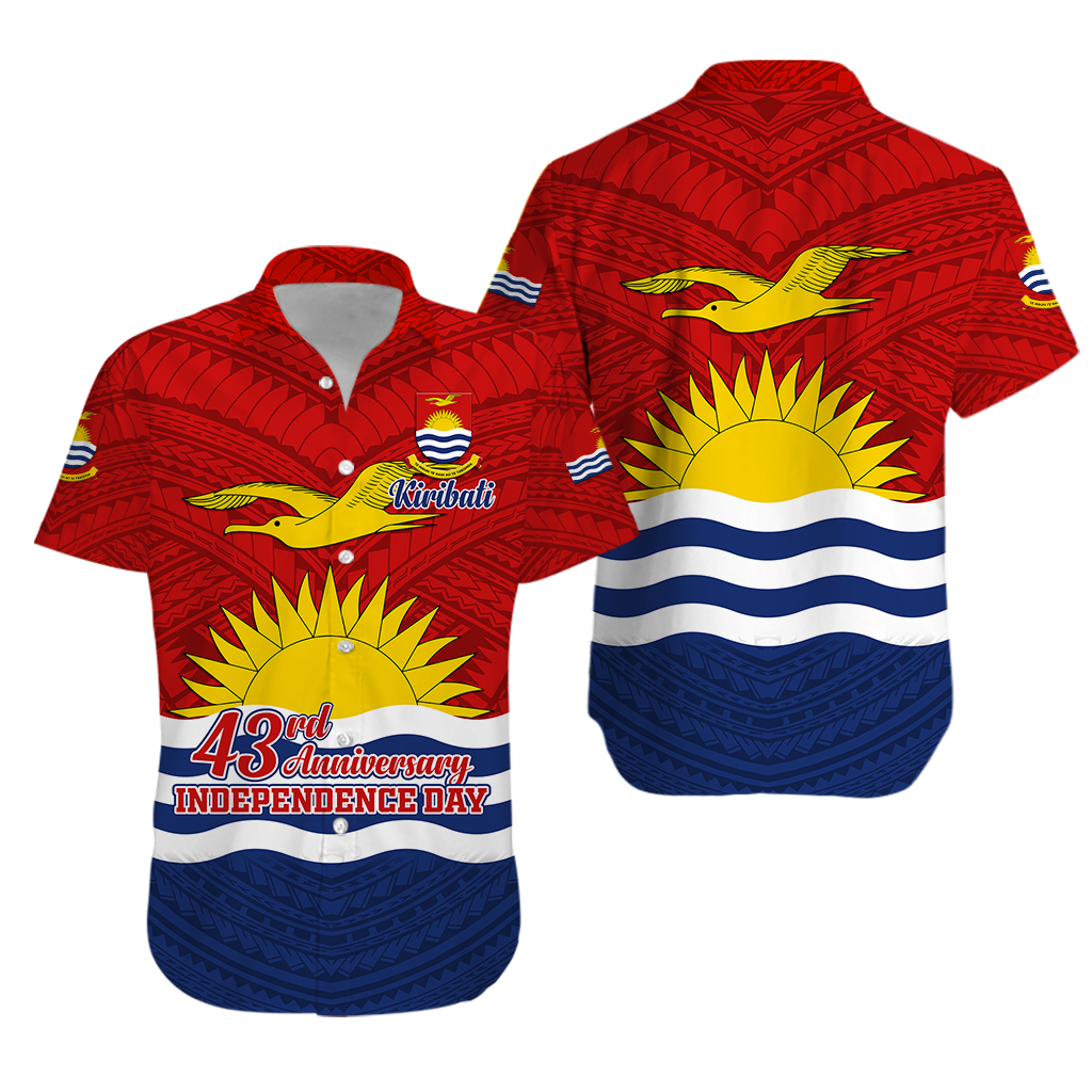Kiribati 43rd Independence Celebrations Hawaiian Shirt - LT12 Unisex Blue - Polynesian Pride