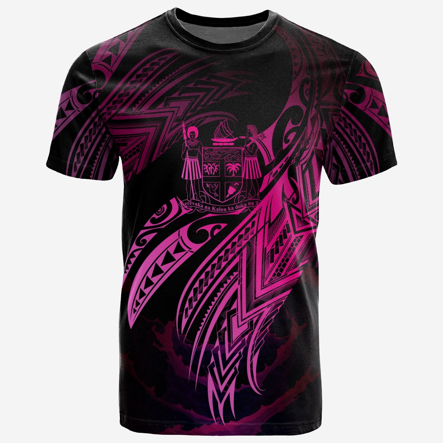 Fiji Polynesian T Shirt Fijian Legend Pink Version Unisex Pink - Polynesian Pride