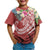 Tonga Polynesian T Shirt Summer Plumeria (Red) - Polynesian Pride