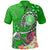 American Samoa Polynesian Polo Shirt Turtle Plumeria (Green) Unisex Green - Polynesian Pride