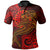 Tahiti Polo Red Shark Polynesian Tattoo Unisex Red - Polynesian Pride