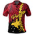 Papua New Guinea Polynesian Polo Shirt Tribal Wave Tattoo Flag Color Unisex Red - Polynesian Pride