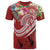 Polynesian Hawaii T Shirt Summer Plumeria (Red) Unisex Red - Polynesian Pride