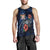 Fiji Polynesian Men Tank Top - Blue Turtle Hibiscus - Polynesian Pride