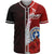 Northern Mariana Islands Polynesian Baseball Shirt - Coat Of Arm With Hibiscus Unisex Red - Polynesian Pride