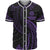 American Samoa Polynesian Baseball Shirt - Purple Tribal Wave Unisex Purple - Polynesian Pride