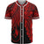 Yap Polynesian Baseball Shirt - Tribal Wave Tattoo Red Unisex Red - Polynesian Pride