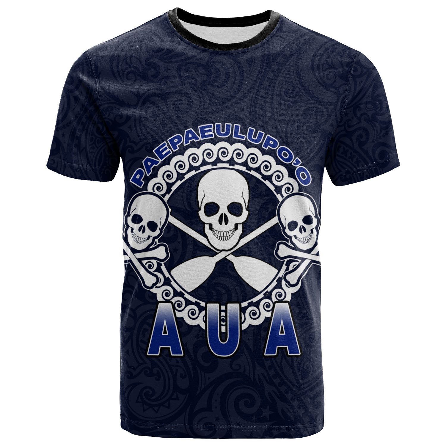 American Samoa T Shirt Paepaeulupoo Aua Unisex Blue - Polynesian Pride