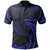 Cook Islands Polynesian Polo Shirt Blue Tribal Wave Unisex Blue - Polynesian Pride