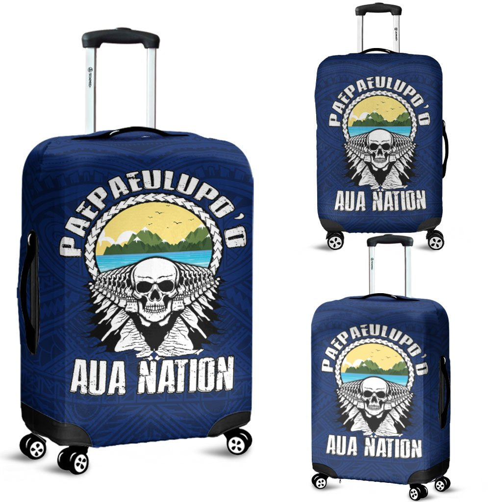 American Samoa Luggage Covers - Paepaeulupo'o Aua (Ver 2) Blue - Polynesian Pride