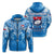 Samoa Rugby Toa Samoa Blue Style Hoodie LT2 Zip Hoodie BLUE - Polynesian Pride