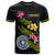 Northern Mariana Islands Polynesian T Shirt Plumeria Tribal Unisex Black - Polynesian Pride