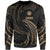 Northern Mariana Islands Polynesian Sweater - Gold Tribal Wave Unisex Gold - Polynesian Pride