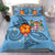 Fiji Bedding Set - Hibiscus With Tribal - LT12 Blue - Polynesian Pride