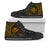 Hawaii Kanaka Maoli High Top Shoes - Wings Style Unisex Black - Polynesian Pride