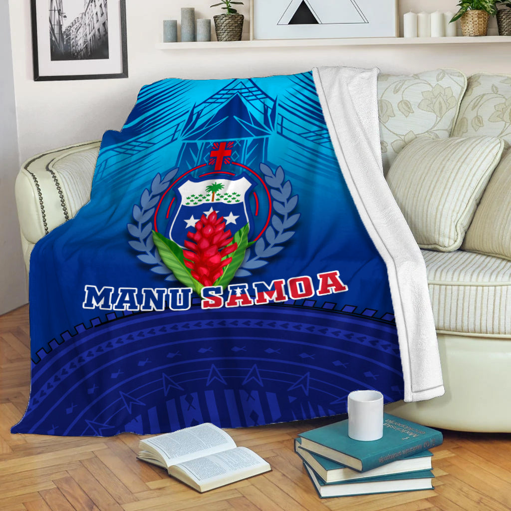 Manu Samoa Legend Blanket - LT12 Blanket White - Polynesian Pride