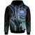 Samoa Custom Hoodie Blue Turtle Unisex Blue - Polynesian Pride