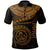 Polynesian Hawaii Polo Shirt Maui Polynesian Waves (Golden) Unisex Golden - Polynesian Pride