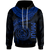 Polynesian Hawaii Hoodie Maui Polynesian Waves (Blue) Unisex Blue - Polynesian Pride