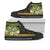 Kosrae State High Top Shoes - Polynesian Gold Patterns Collection Unisex Black - Polynesian Pride