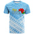 Custom Fiji Suva Rugby T Shirt Tapa Pattern LT12 Unisex Blue - Polynesian Pride