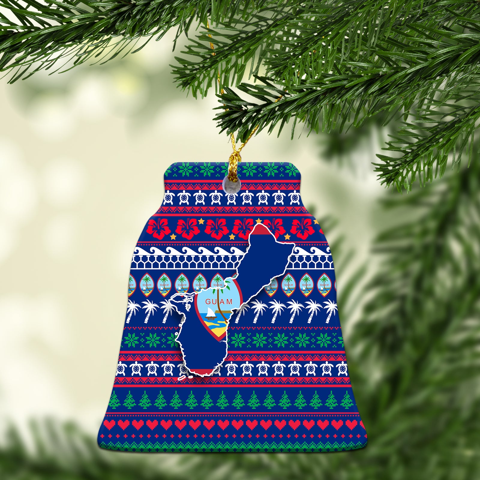 Guam Christmas Christmas Ornament - Ugly Christmas - LT12 Christmas Tree - Polynesian Pride
