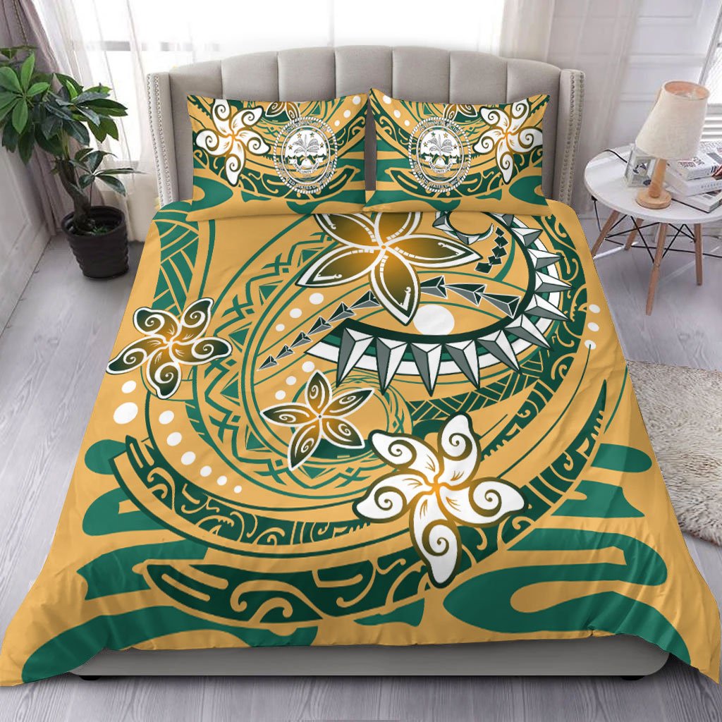 Federated States Of Micronesia Bedding Set - Spring style yellow - Polynesian Pride