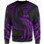 Fiji Polynesian Sweater - Purple Tribal Wave Unisex Purple - Polynesian Pride